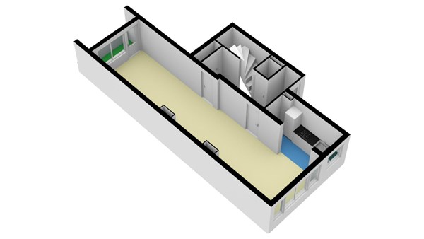 Floorplan - Schieweg 55c, 3038 AE Rotterdam